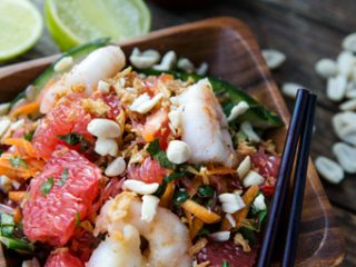 vietnamietiskos salotos su greipfrutais